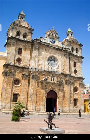 Iglesia de San Pedro Claver, Cartagena de Indias, Colombia Stock Photo