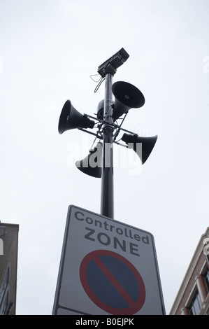 CCTV closed circuit television camera surveillance in London England UK Stock Photo