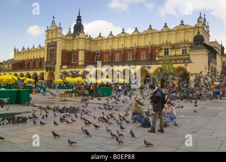 Cloth Hall on Krakow's Rynek Glowny the city's main square Poland Stock Photo