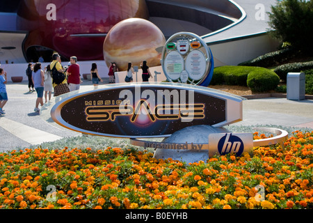 Mission Space Attraction at Walt Disney's Epcot Theme Park in Orlando Florida Stock Photo