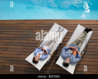 Mature couple relaxing Stock Photo