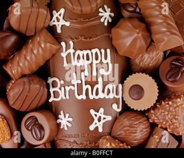 HAPPY BIRTHDAY CHOCOLATES Stock Photo - Alamy