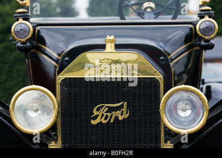 Front of vintage 1915 Model T Ford car Gloucestershire United Kingdom Stock Photo