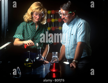 Researchers in a science lab. Stock Photo