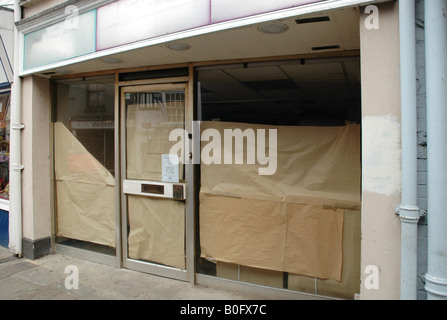 closed shop Canterbury Kent United Kingdom Stock Photo