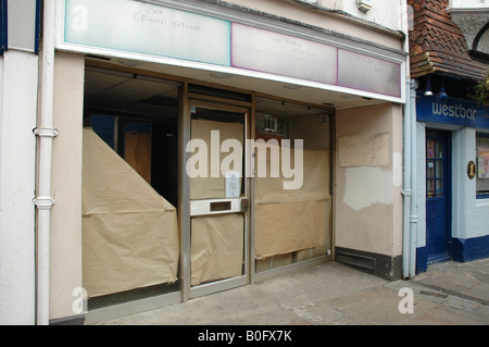 closed shop Canterbury Kent United Kingdom Stock Photo