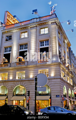 Paris, France, Luxury Shop Front on Shopping Street, Rue du Faubourg Saint  Honoré, Hermés Shop Windows Stock Photo - Alamy