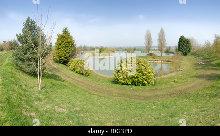 Twyford fishing lake in the vale of evesham country park Stock Photo