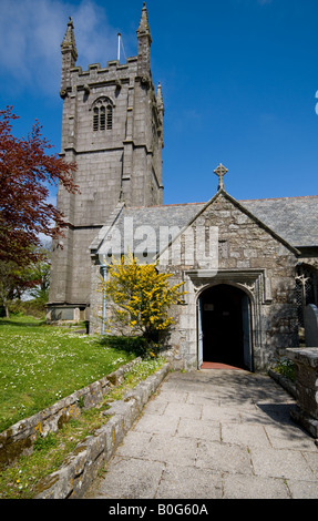 Parish Church at Madron, near Penzance, Cornwall, England, UK Stock Photo