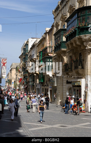 Republic Street Valletta Malta Stock Photo