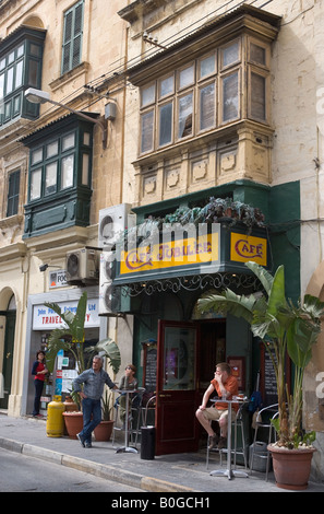 Cafe Jubilee Victoria Gozo Malta Stock Photo