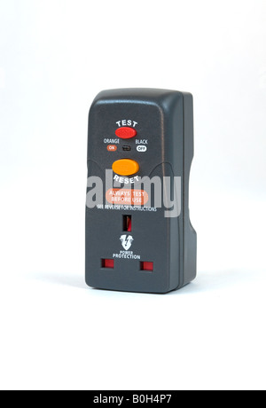 Plug in RCD (Residual Current Device) for use with portable mains
