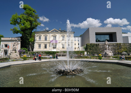 Mirabell Palace and the Pegasus Fountain in the Mirabell Gardens, Salzburg, Austria, Europe Stock Photo