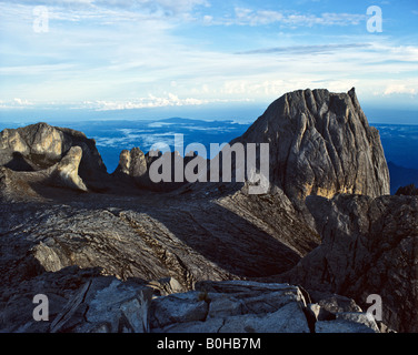 View from the peak of Mount Kinabalu, 4095 metres, Eastern Malaysia, Sabah, Borneo, Malaysia