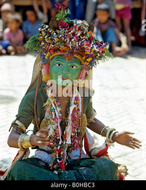 Masked dancer, Kathmandu, Nepal Stock Photo