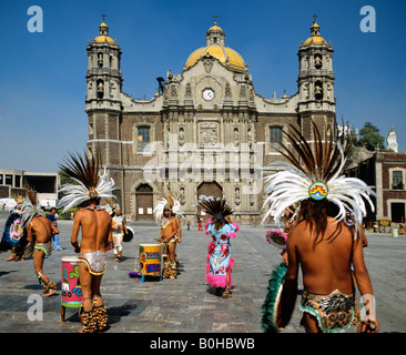 Our Lady of Guadalupe Basilica, cathedral, Indios, Mexico City, Mexico, Central America Stock Photo