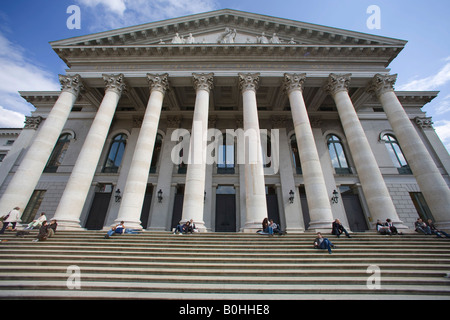 Nationaltheater Opera House at Max-Joseph-Platz Square in Munich, Bavaria, Germany Stock Photo