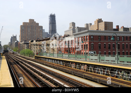 Subway station in New York City Stock Photo