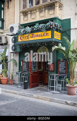 Cafe Jubilee Victoria Gozo Malta Stock Photo