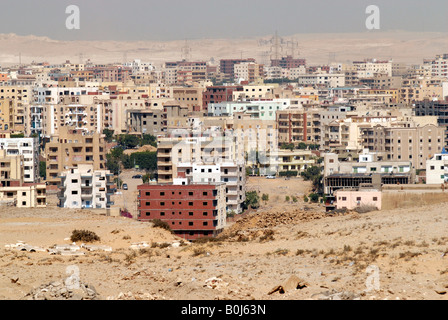 View of residential housing in the Cairo suburb of Giza Egypt Stock Photo