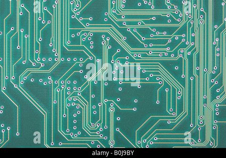 macro shot of a circuit board fantastic for technology backgrounds Stock Photo