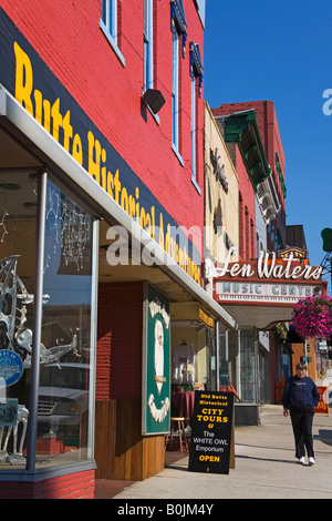 Butte Historical Adventures on Main Street National Historic District Butte Montana USA Stock Photo