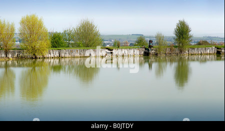 Twyford fishing lake in the vale of evesham country park Stock Photo