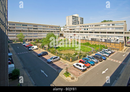 A view on the infamous Ferrier estate in Kidbrooke, London. Stock Photo