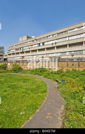 A view on the infamous Ferrier estate in Kidbrooke, London. Stock Photo