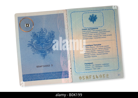 French passport Cut Out Stock Images & Pictures - Alamy