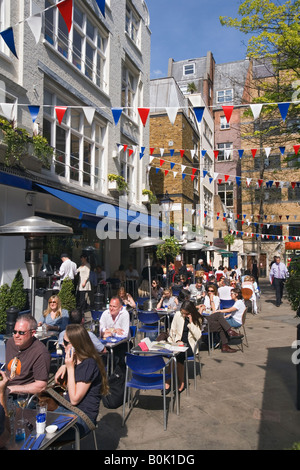 al fesco dining  in st christophers place london Stock Photo