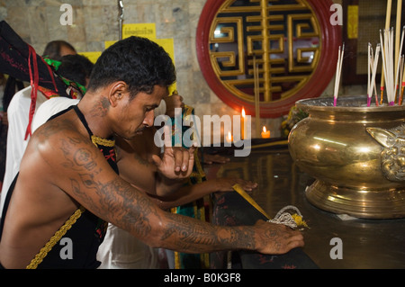 Phuket Vegetarian festival - Phuket, Ko Phuket, THAILAND Stock Photo