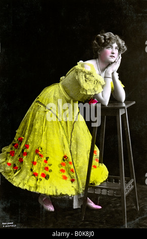 Gabrielle Ray (1883-1973), English actress, early 20th century.Artist: Foulsham and Banfield Stock Photo