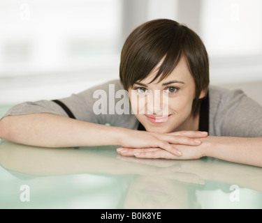 Portrait of Young Woman Stock Photo