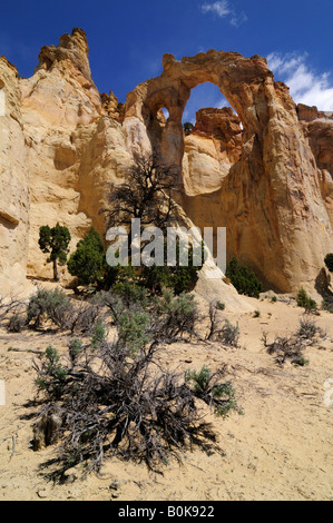 Grosvenor Arch near Kodachrome Basin State Park Utah Stock Photo