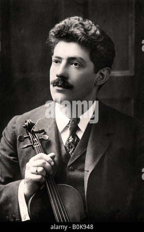 Fritz Kreisler (1875-1962), Austrian-born American violinist and composer, 1907.Artist: Rotary Photo Stock Photo