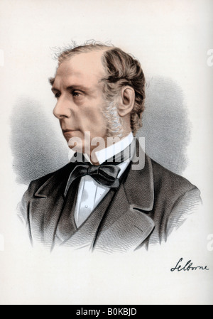 Roundell Palmer, 1st Earl of Selborne, British lawyer and Liberal politician, c1890.Artist: Cassell, Petter & Galpin Stock Photo