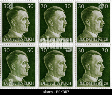 german postage stamp featuring adolf hitler Stock Photo: 18541390 - Alamy