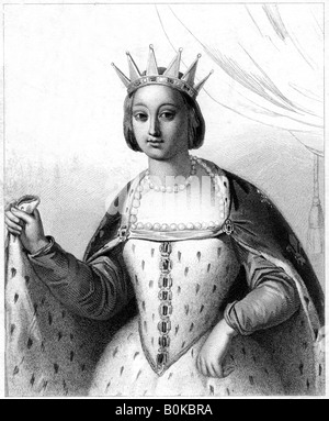 Marguerite de Provence, Queen Consort of Louis IX of France. Artist: Unknown Stock Photo