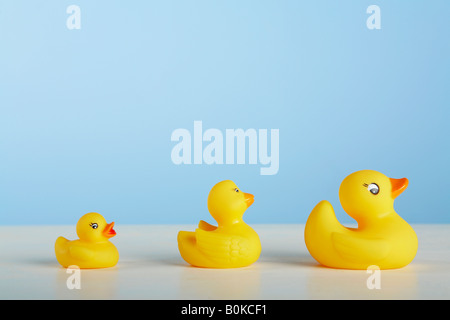 Three Rubber Ducks Stock Photo