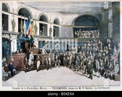 The Convention, scene from Thermidor, at the Theatre de la Porte Saint-Martin, Paris, 1896 Artist: F Meaulle Stock Photo