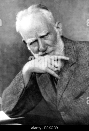 George Bernard Shaw (1856-1950), Irish author, early 20th century. Artist: Unknown Stock Photo