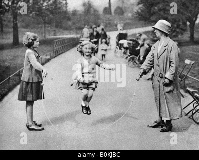 Girl skipping, Hyde Park, London, 1926-1927. Artist: Unknown Stock Photo