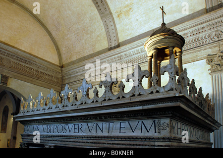 Alberti Architect chapelle Ruchellai  italy Firenze Stock Photo