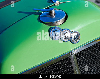 British racing green ERA formula one F1 car auto single seat automobile classic vintage veteran Stock Photo