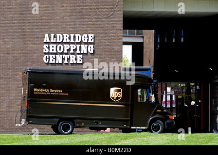UPS van at Aldridge Shopping Centre, West Midlands, England, UK Stock Photo