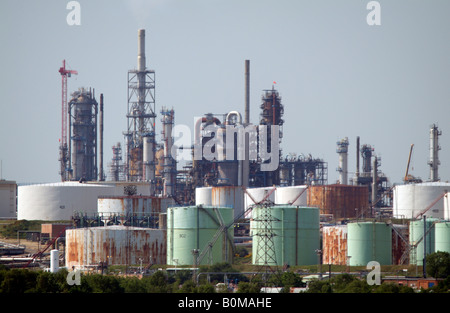 Fawley Marine Terminal on Southampton Water Hampshire England Stock Photo