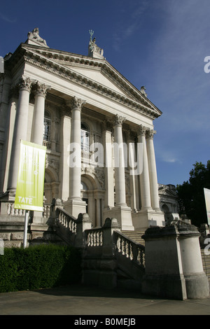 City of Westminster, England. The former National Gallery of British Art known as the Tate Britain located at London’s Millbank. Stock Photo