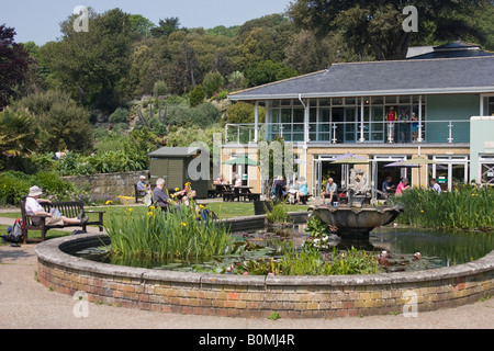 Visitors to the Ventnor Botanic Gardens, Isle of Wight, England, UK Stock Photo