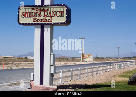 The original Sheri's Ranch (legal) brothel, Pahrump, Nevada, USA Stock